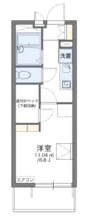 レオパレス来夢かしわ台【2階】の間取り