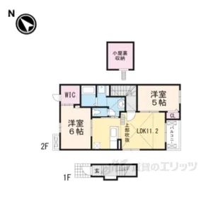 メゾンルミエール【2階】の間取り