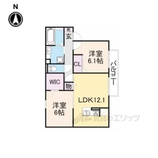 ディアコート【1階】の間取り