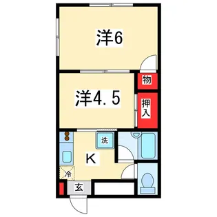 タウンハウス金衛町B【2階】の間取り
