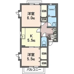 アムールシャトーC【SHM】【1階】の間取り