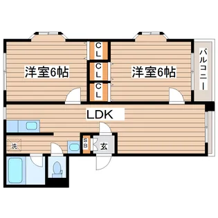 ベルドミールI【3階】の間取り