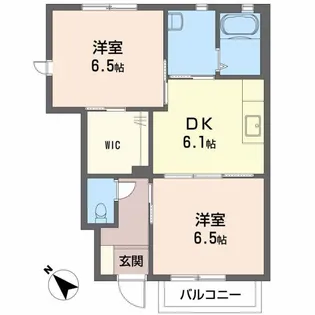 アマービレ夜見【1階】の間取り