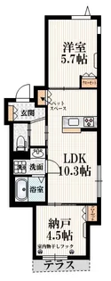 エピソード永福町【1階】の間取り