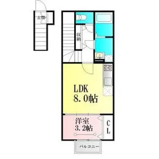BAU上余田【2階】の間取り