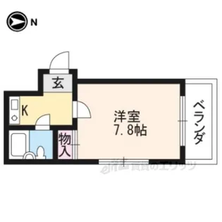 シティハウス丹波橋【4階】の間取り