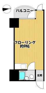 目黒三田フラワーマンション【2階】の間取り