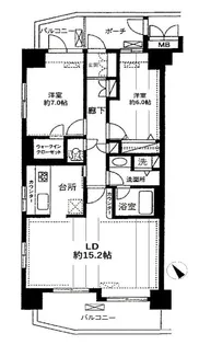 三田シティハウス【7階】の間取り