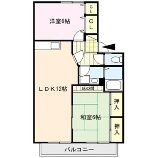 グリーンタウン津留崎【1階】の間取り