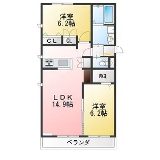 ルピア【2階】の間取り