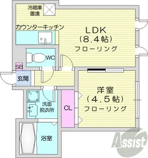 リースペース36【2階】の間取り