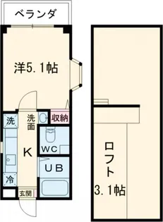 シャトレ西荻窪【2階】の間取り