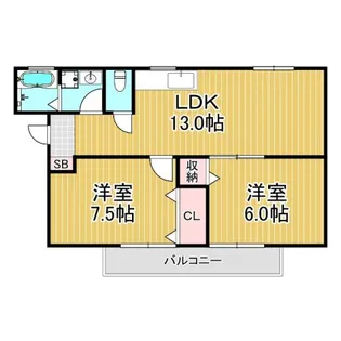ウィルJ【1階】の間取り