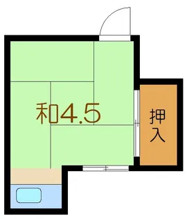 第1日東荘【2階】の間取り