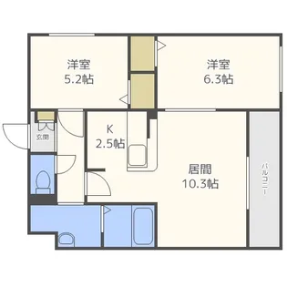 ORCHARD NE【3階】の間取り