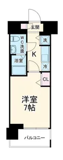 グランド・ガーラ横濱桜木町【11階】の間取り