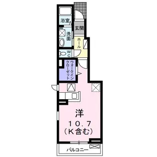 ヴィラ ル パン【1階】の間取り