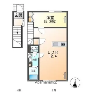 メープルノード【2階】の間取り