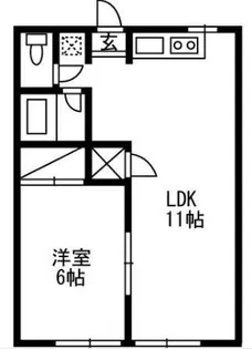 ラビットハウスヤナギサワ【1階】の間取り