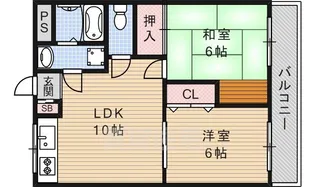 ハーモニーライフ春日【3階】の間取り