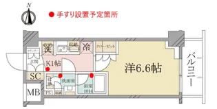 (シニア向け)アンジュプレイス三鷹【4階】の間取り
