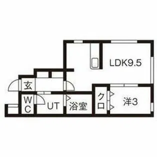 ジョイアカーザ【1階】の間取り