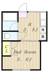 ハイツコウガク【1階】の間取り