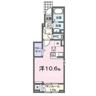 アルドーレIII【1階】の間取り