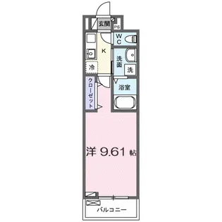ル・ボワ【3階】の間取り