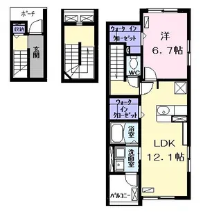メゾン ド オリーブ A【3階】の間取り
