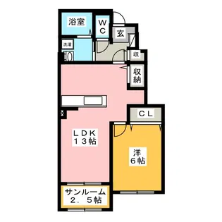 コンフォートIV【1階】の間取り