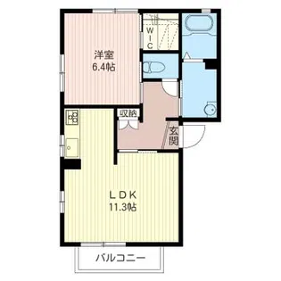 プティ・ボヌール【2階】の間取り