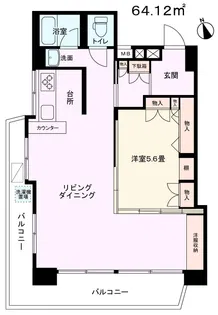 門前仲町東豊エステート【10階】の間取り