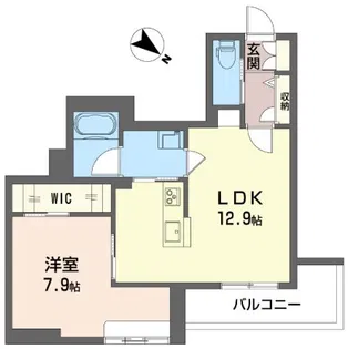 フェリシエール【2階】の間取り