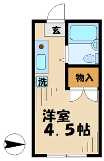 南野ハイツE棟【2階】の間取り