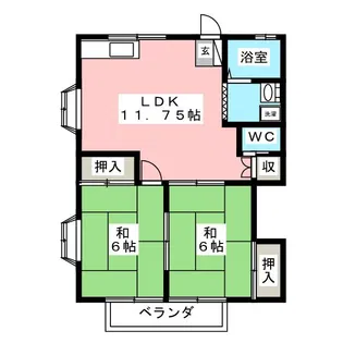 サングレー【2階】の間取り