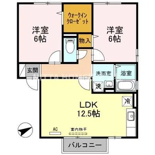 RIO AONO III号館【2階】の間取り
