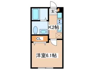 エクリューズ稲田堤【2階】の間取り