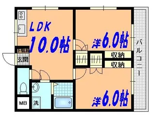 フィオーレ美の里【3階】の間取り
