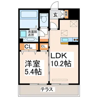 スカイパレ【1階】の間取り