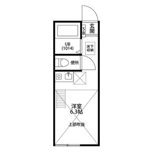 ミルフルール西横浜【2階】の間取り