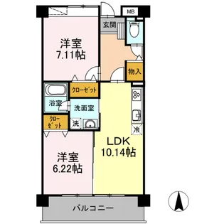 カンタベリーコート【2階】の間取り