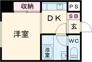 センチュリー三鷹【1階】の間取り