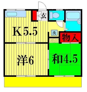千葉県松戸市五香西2【アパート】の間取り