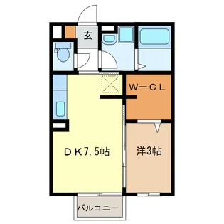 chic vague【2階】の間取り