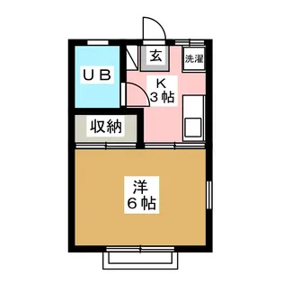 エーデルワイス【1階】の間取り