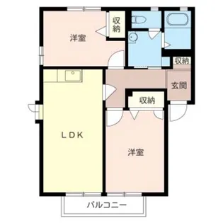 エシール【1階】の間取り