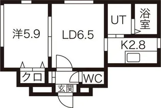 ブリリアントR【4階】の間取り