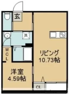 Nana B棟【1階】の間取り