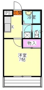 カメリアハイツ【2階】の間取り